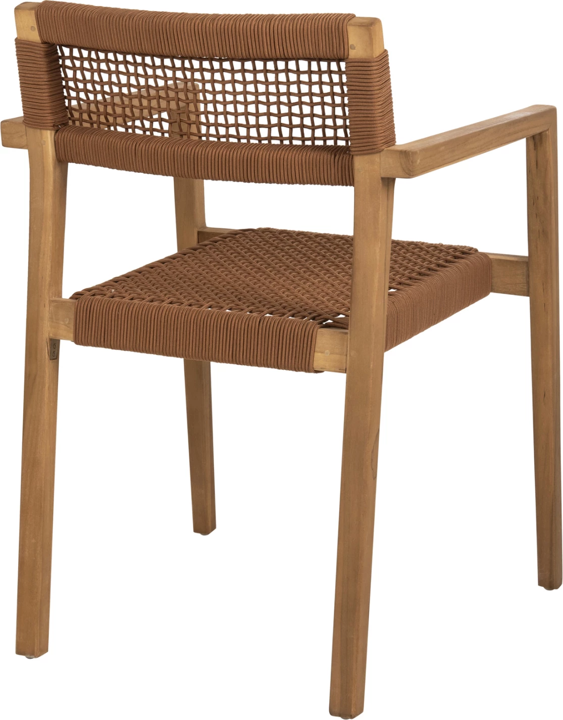 Karrige me krahë CHARLOTTE FH9637.01 dru tik natyral & litar kafe 59x54x83H cm