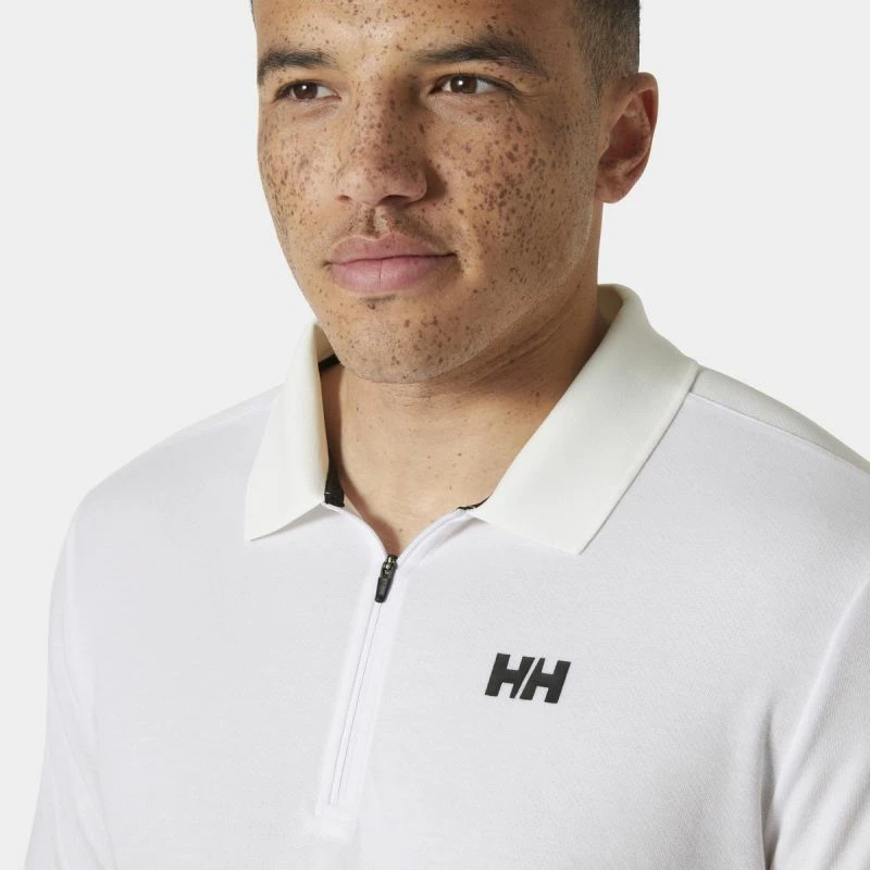 Maicë polo me zip për meshkuj Helly Hansen, e bardhë