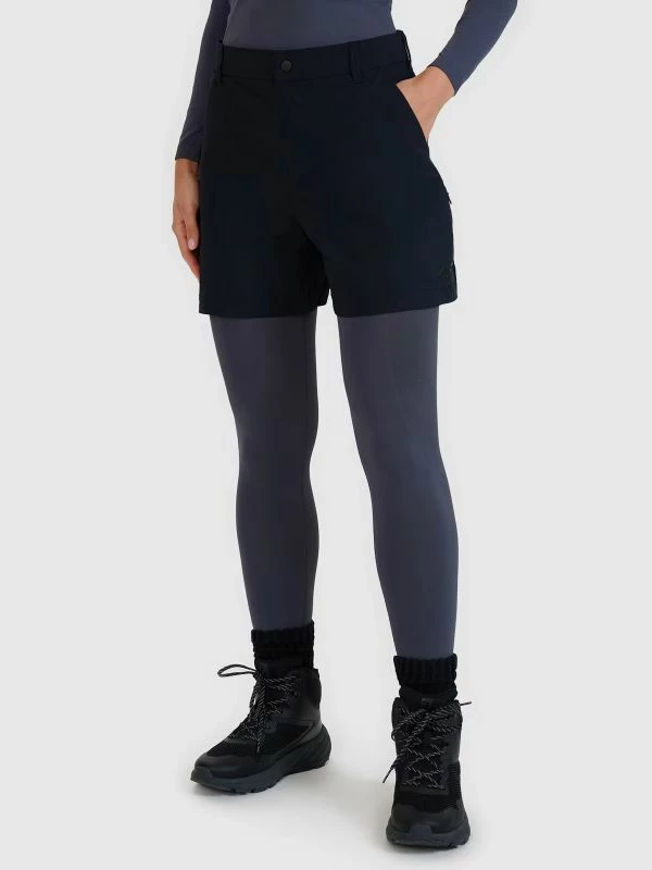 Shorce trekking për femra 4F, ngjyrë e njëtrajtshme