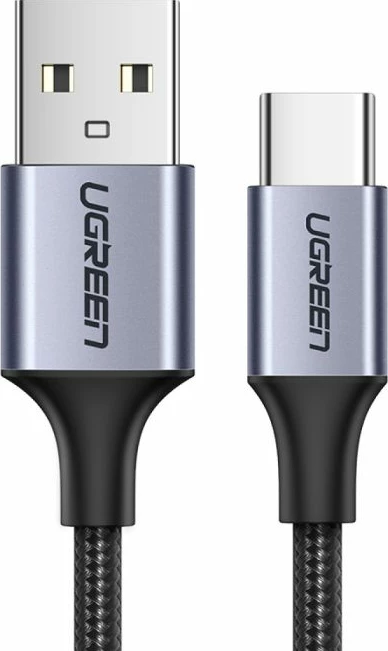 Kabllo USB-A 2.0 në USB-C UGREEN 60408, 3 m, 3A, e zezë