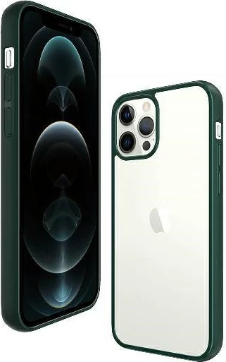 Mbështjellës PanzerGlass ClearCase për iPhone 12 Pro Max, transparent dhe i gjelbër