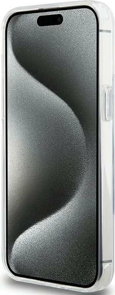 Mbështjellës Karl Lagerfeld KLHMP15XHMRSKHH për iPhone 15 Pro Max 6.7", Ring Stand Karl Head, MagSafe, Bardhë