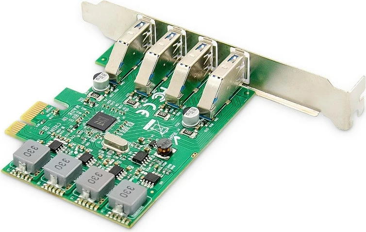 Kasë zgjerimi Digitus DS-30226, 4x USB 3.0, PCI Express, Low Profile