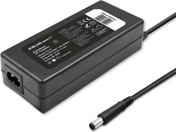 Kasë rryme Qoltec për Dell, 65W, 19.5V, 3.34A, 7.4x5.0mm + pin, e zezë