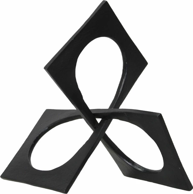 Dekorim Renoir, nyje, alumin i zi, 23x23x14 cm