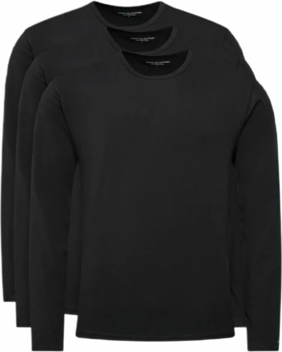 Maicë me mëngë të gjata Tommy Hilfiger për meshkuj, të zeza