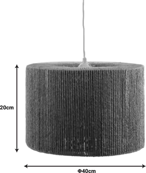 Dritë tavani Sento, ngjyrë natyrale, D40χ20cm