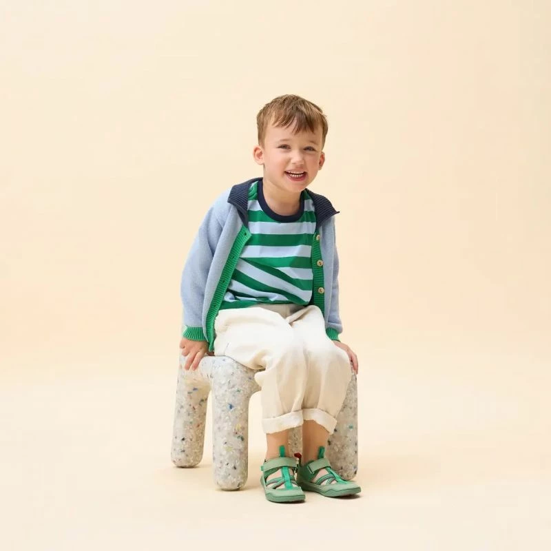 Sandale për fëmijë Affenzahn, të gjelbra