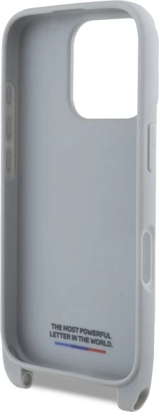 Mbështjellës BMW M Edition Carbon Stripe & Strap për iPhone 16 Pro Max, Gri