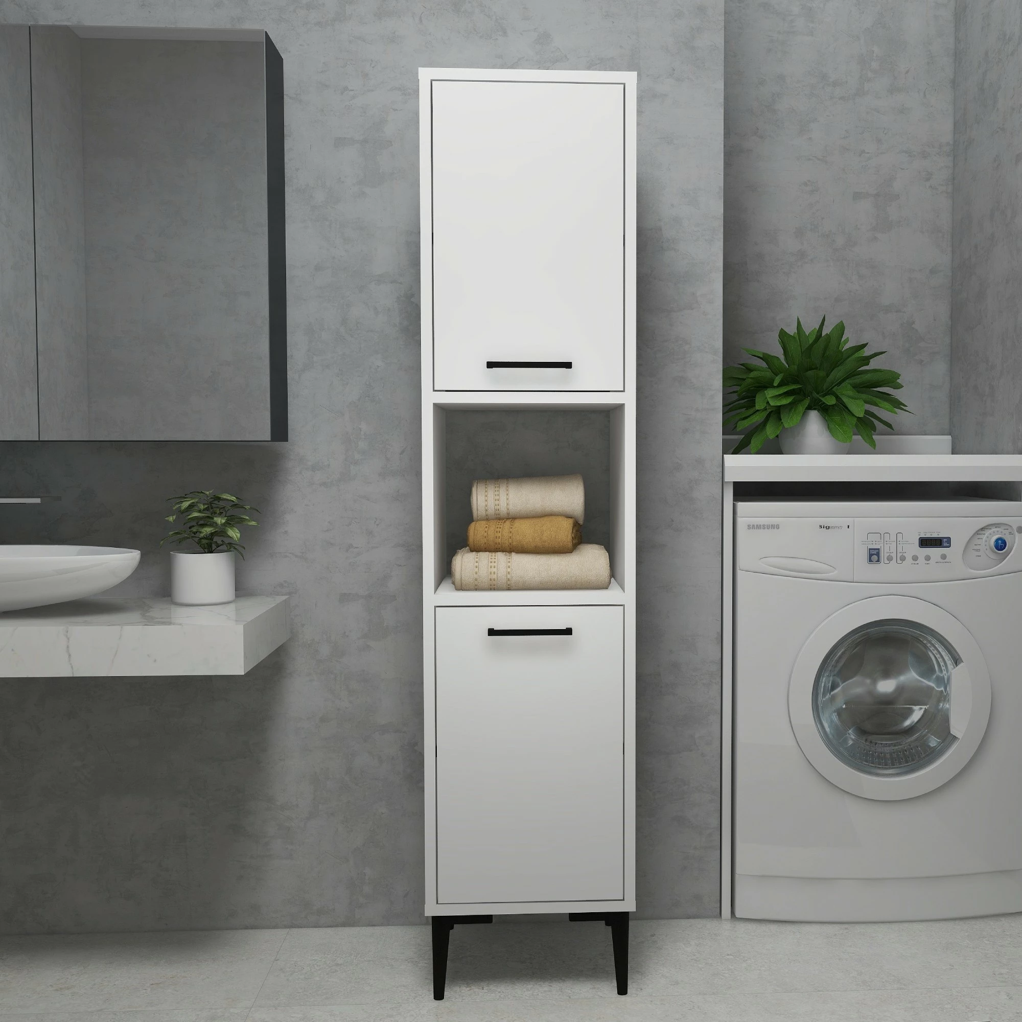 Dollap shumëpërdorimësh Hanah Home, Daminol, i bardhë