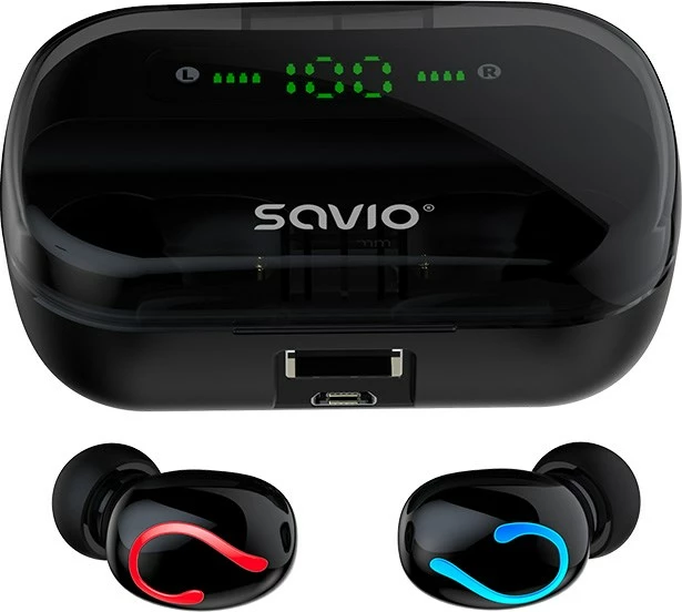 Kufje me bluetooth Savio TWS-06, e zezë
