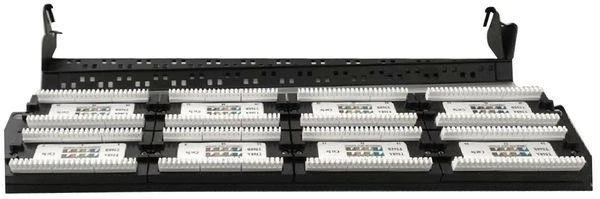 Patch panel Gembird NPP-C648CM-001, 48 porta, CAT 6, 19 inç, e zezë