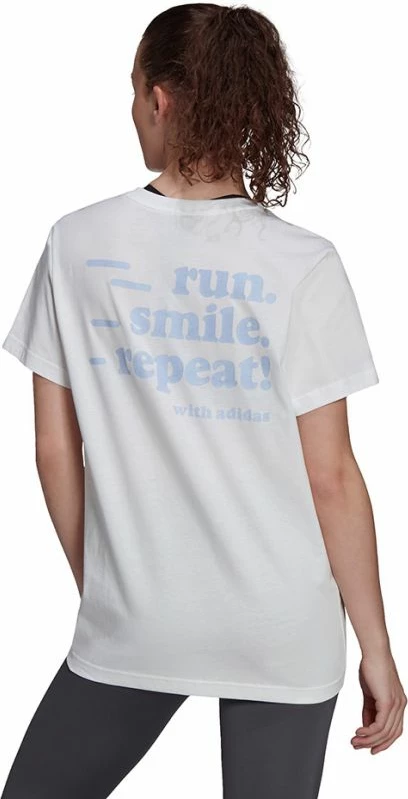 Maicë adidas për femra, e bardhë