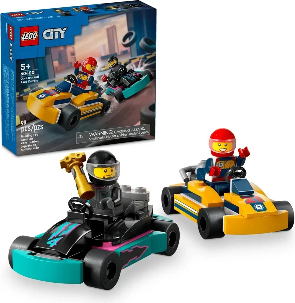 Set LEGO City 60400 Go-Karts dhe Garues