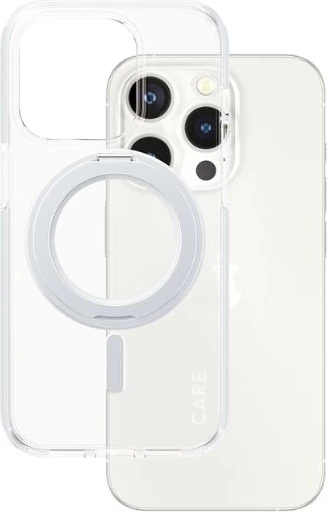 Mbështjellës PanzerGlass Kickstand Case MagSafe për iPhone 15 Pro, Silver