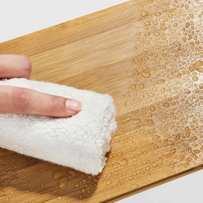 Organizues rafte kuzhine SONGMICS KCS02NW, i zgjatshëm, bambu & metal, 2 copë, zi/natyrale