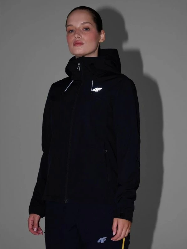Jakne softshell për femra 4F, e zezë