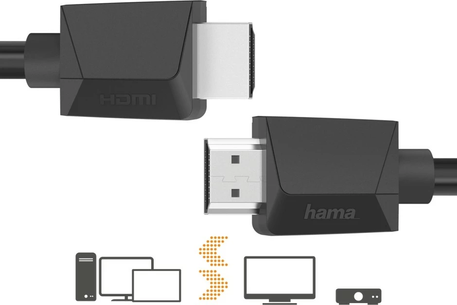 Kabllo HDMI Hama 2.0b, 3m, e zezë