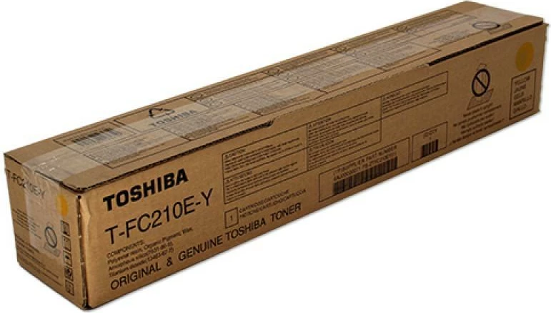 Toner Toshiba T-FC210E-Y kapacitet rreth 24,000 faqe, e verdhë