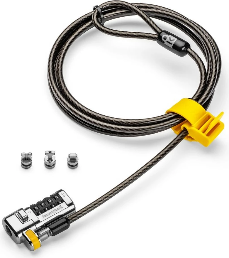 Kensington ClickSafe 3-in-1 Kombinim, 1.8 m, e zezë, metalike