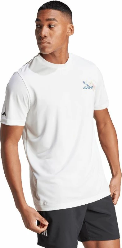 Maicë adidas për meshkuj, e bardhë