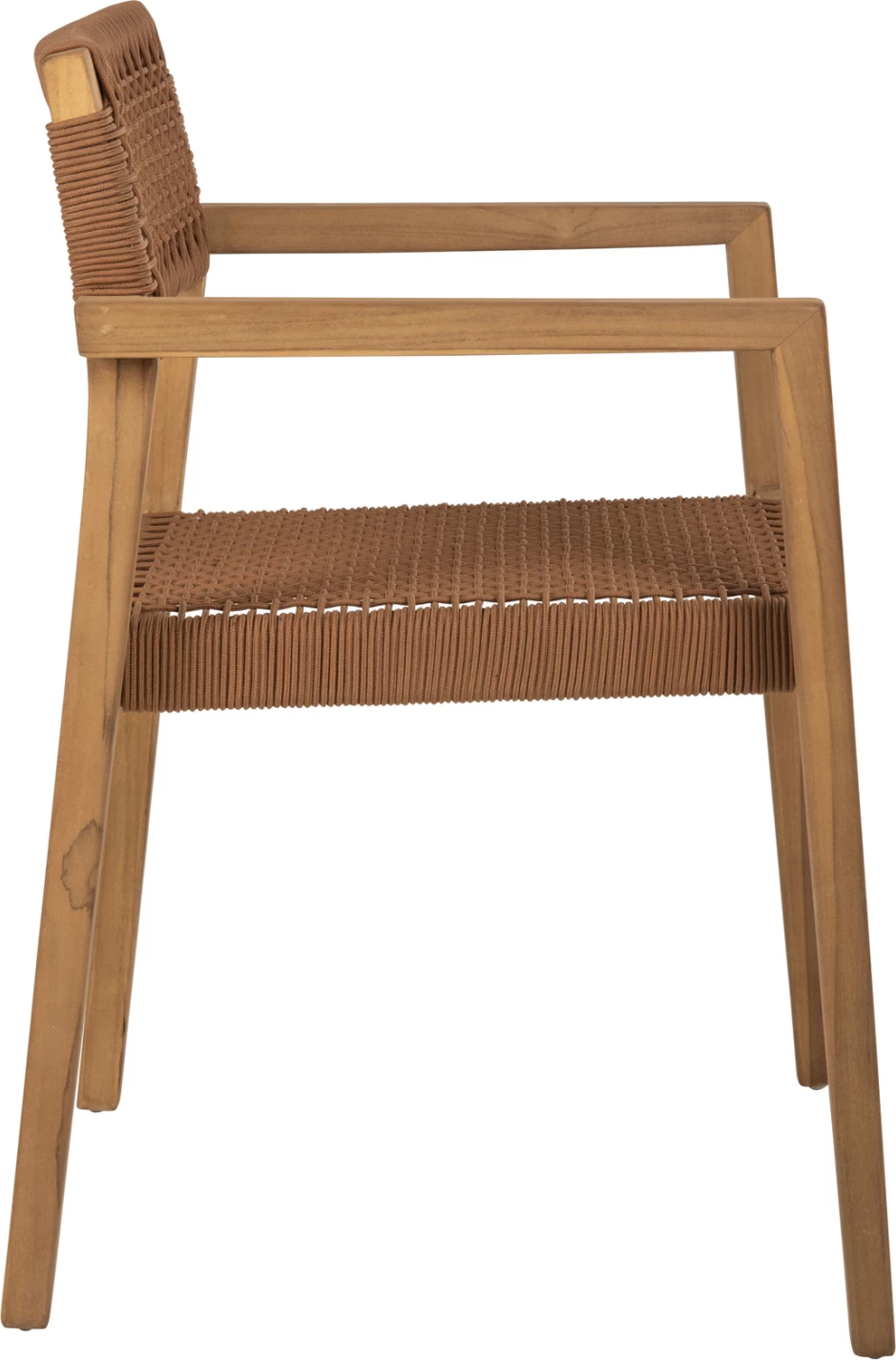 Karrige me krahë CHARLOTTE FH9637.01 dru tik natyral & litar kafe 59x54x83H cm