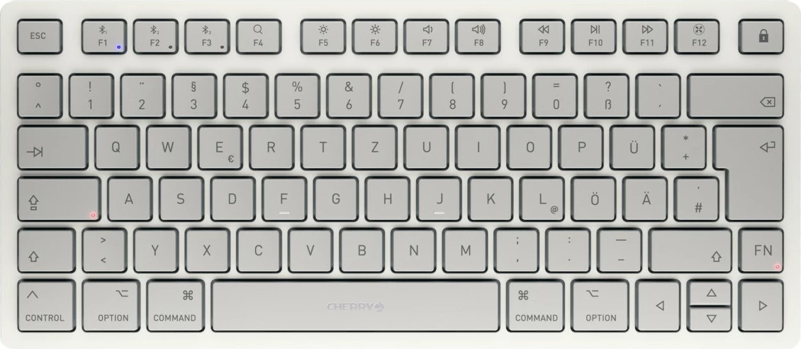 Tastierë Cherry KW 7100 MINI BT, 75%, Wireless, Bluetooth, QWERTZ, Bardhë