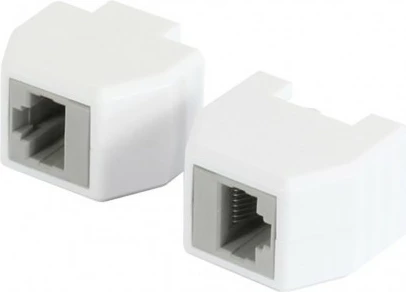 Kupplung ALLNET TP-TP CAT6A, 8-pol. RJ45, PoE, 50 copë, bardhë