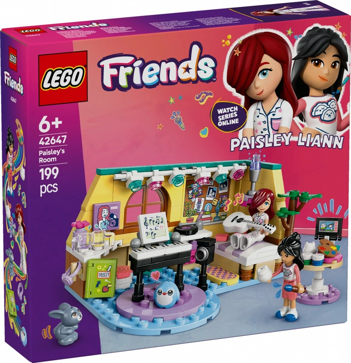 Set lodrash LEGO Friends Paisley's Room 42647, 199 pjesë