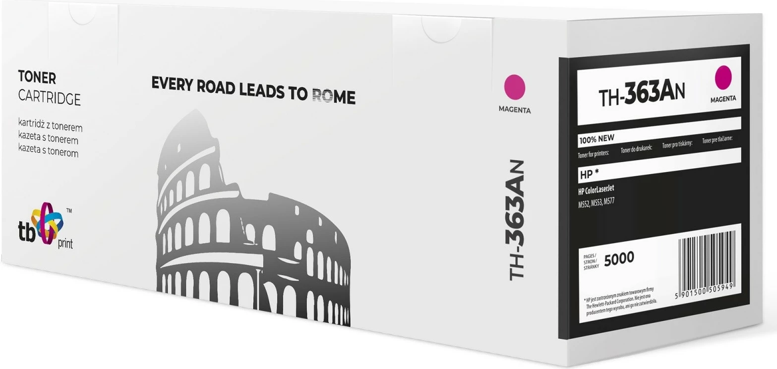 Toner TB Print TH-363AN për HP ColorLaserJet M552/M553/M577, Magenta