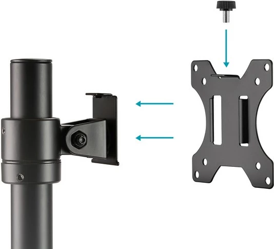 Mbajtës tavoline për monitor Digitus DA-90397, 15-32", ngjyrë e zezë mat