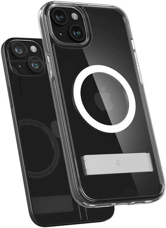 Mbështjellës Spigen Ultra Hybrid S MagSafe për iPhone 15 Plus, Transparent