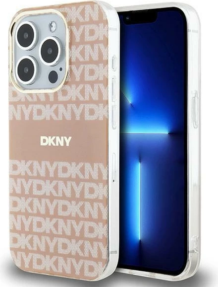 Mbështjellës DKNY IML Mono & Stripe MagSafe për iPhone 14 Pro Max, Rozë