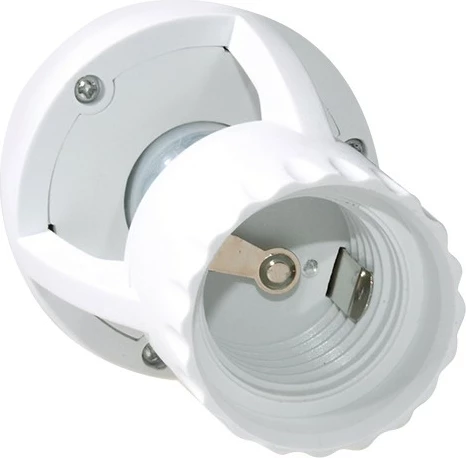 Soket llambë me sensor lëvizjeje dhe errësire Maclean MCE24, 360°, e bardhë