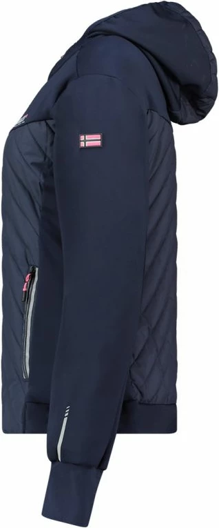 Jakne softshell për femra Geographical Norway, navy/rozë
