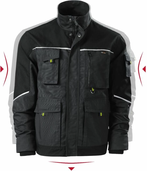 Jakne për meshkuj Rimeck, ngjyrë gri e errët