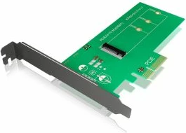 kartë adapter PCIe për SSD M.2 NVMe ICYBOX IB-PCI208, PCIe 3.0 x4, 2242/2260/2280, full-profile, e gjelbër