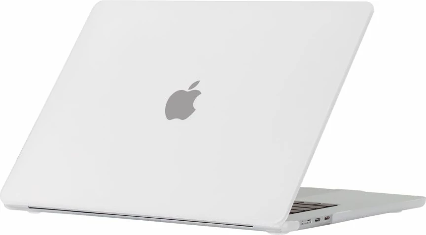 Mbështjellës laptopi, Tech-Protect SmartShell, për MacBook Air 15" 2023-2024 (M2/M3) A2941/A3114, plastik me këmbë gome, matte gjysmë-transparent