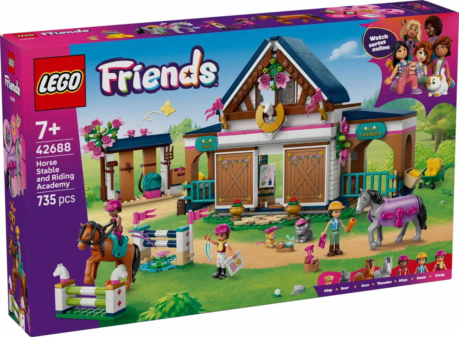 set ndërtimi, LEGO Friends 42688 Stable and Riding School, 735 pjesë, 7+