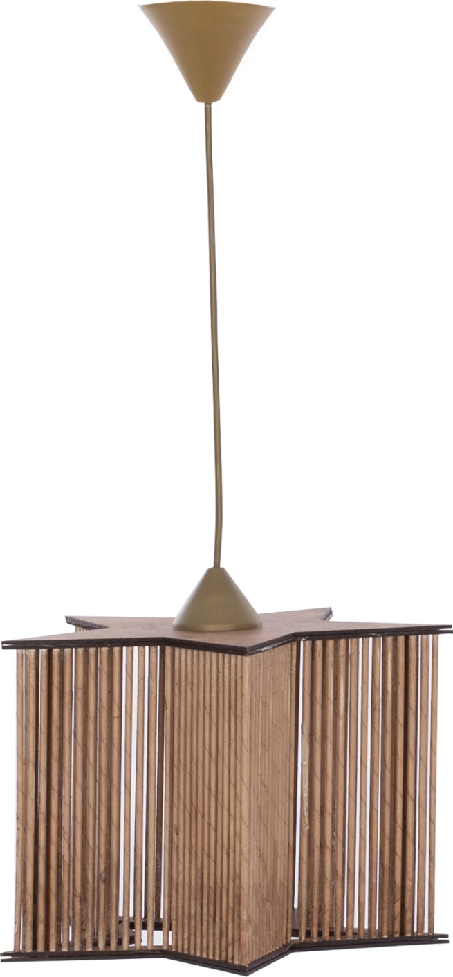 Llambë varëse për tavan, ngjyrë natyrale, FH7485.02, 30x30x71 cm