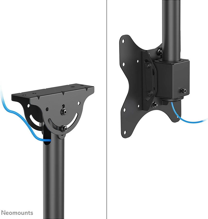 Mbajtës tavani për monitor/TV Neomounts CL35-340BL12, 23-42 inç, rregullim lartësie, i zi