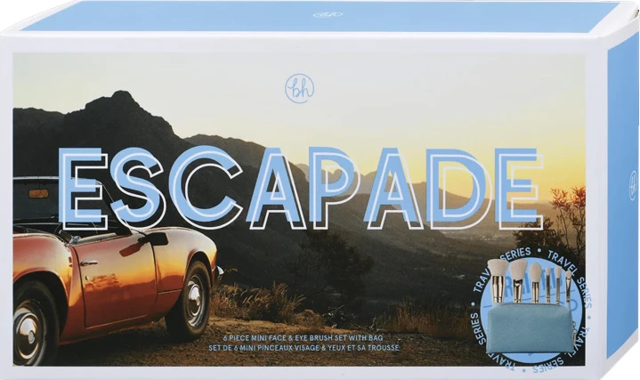BH Cosmetics *Travel Series* - Set of brushes + Escape bag