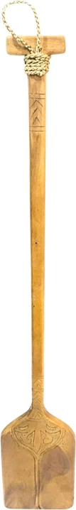 Dekor për mur, lopatë druri mahogani, ngjyrë natyrale, Paddly Inart, 20x3x120cm