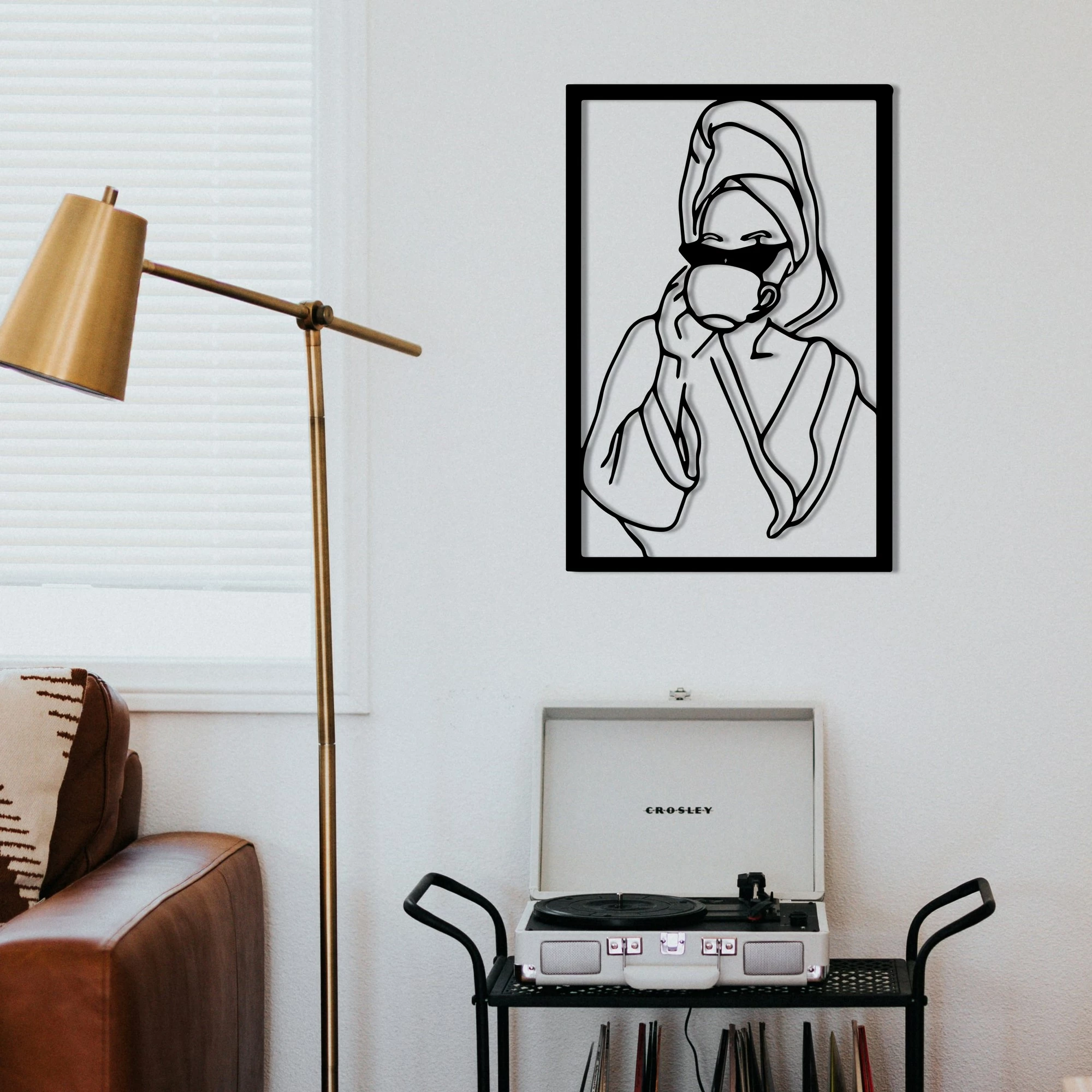 Aksesor muri dekorativ prej metali, Wallity, Coffee Time