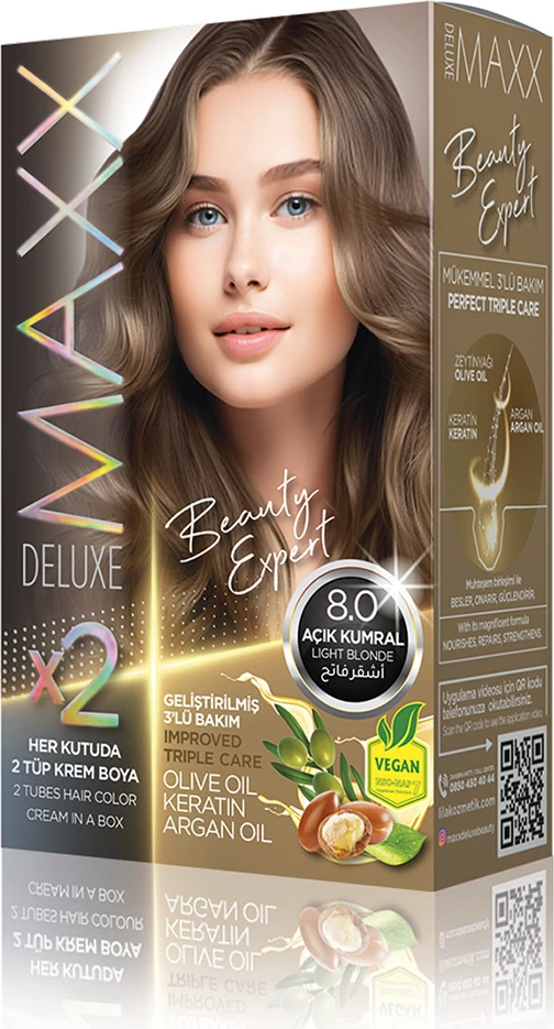 Ngjyrë për flokë SET B-EXPERT 8.0 Light Blonde, 2 x 50 ml