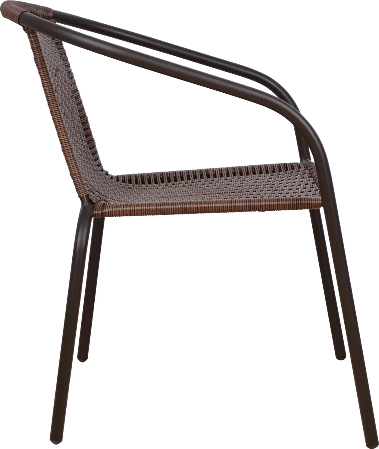 Karrige për jashtë Camel, ngjyrë kafe metalike me thurje, FH5015.02, 48x48-53x72 cm