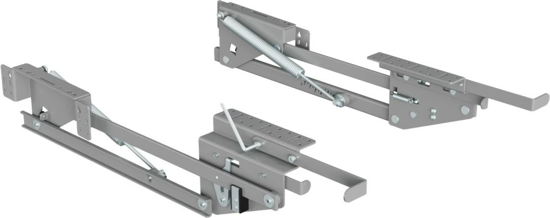 Mekanizëm ngritës për dollap kuzhine Maclean MC-497, metal, kapacitet 5-20 kg, argjendtë