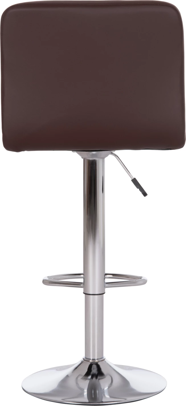 Karrige për bar rrotulluese DIANA, lëkurë PU kafe, metal krom, 44x52x109cm, set prej 2 copash