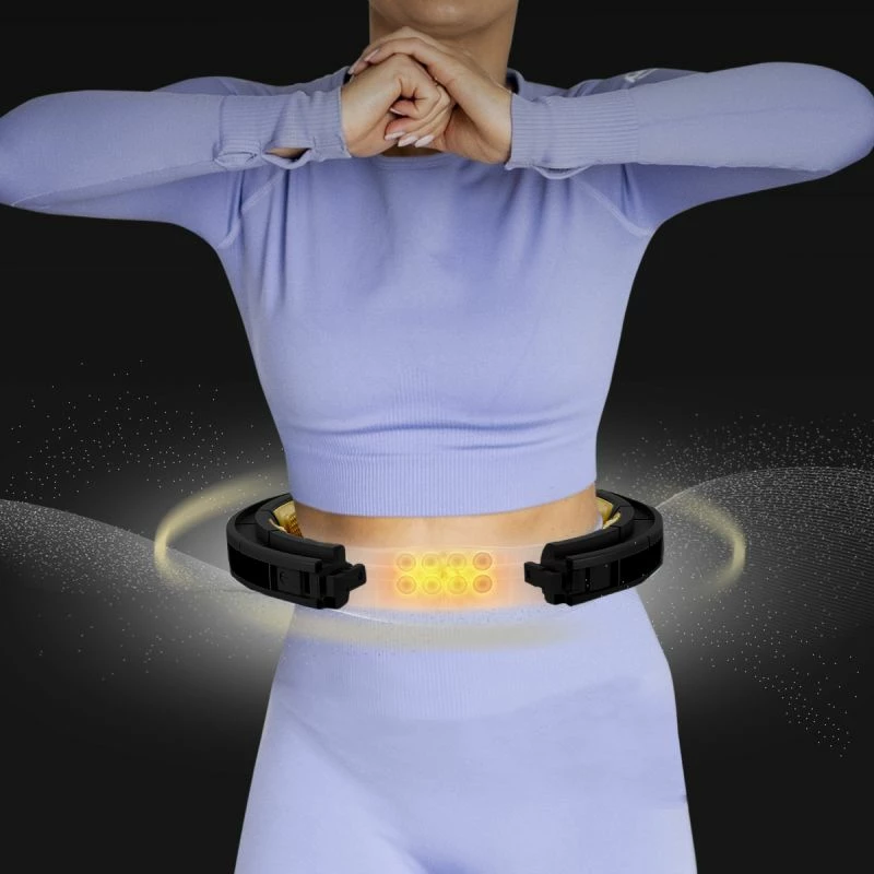 Hula hop me magnet e peshë HMS HHM13, zi/ari