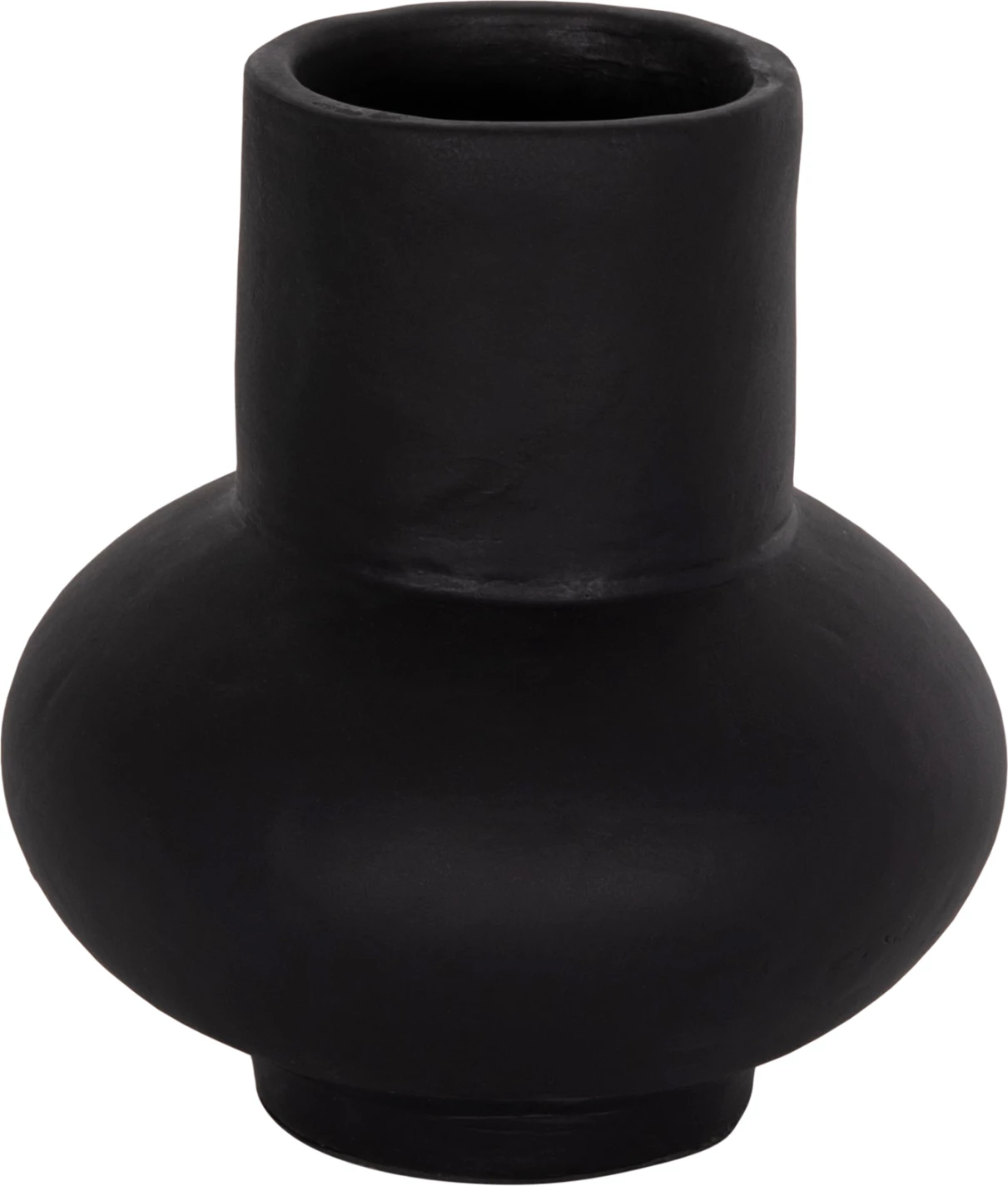 Vazo dekorative tavoline LEMA, terrakotë, e zezë, FH4664.01S, 22x22cm